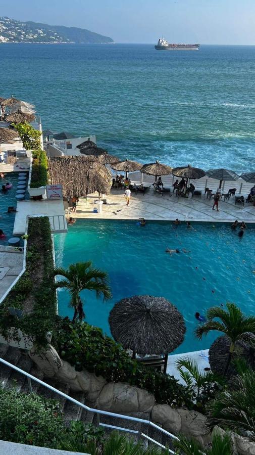 Hotel Torres Gemelas Vista Al Mar A Pie De Playa อากาปุลโก ภายนอก รูปภาพ